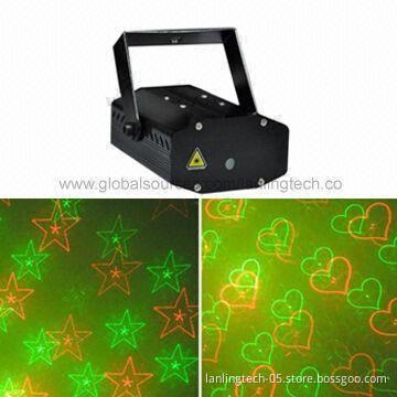 Mini Laser Disco Lighting, 4-in-1 Gobo Show